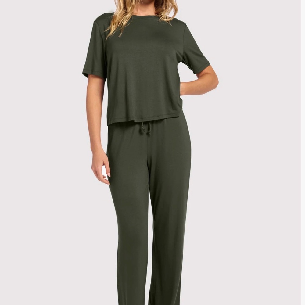 nuuds Olive Green Pajama Set